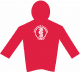 Kapuzensweatshirt mit Logo rot