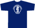 T-Shirt mit Logo dunkelblau